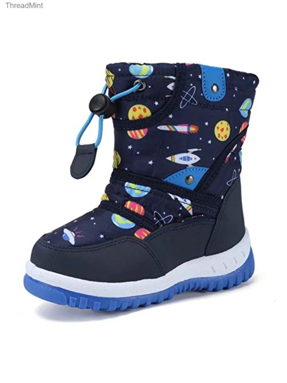 Kids Snow Boots Waterproof Winter with Fur Lining